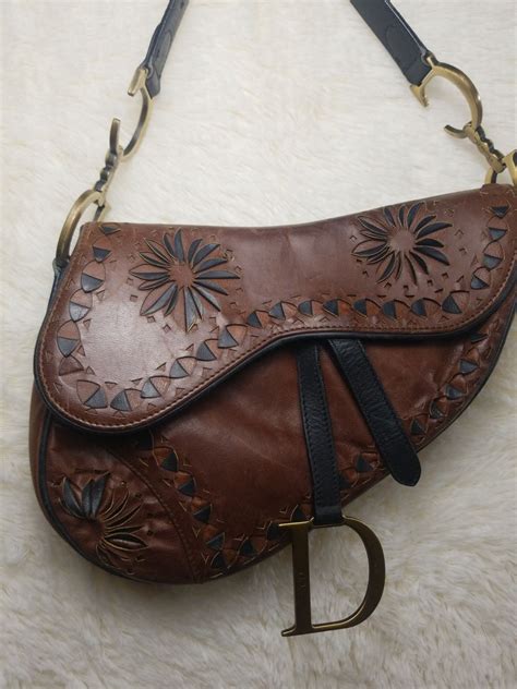 vintage saddle dior bag|authentic dior saddle bag.